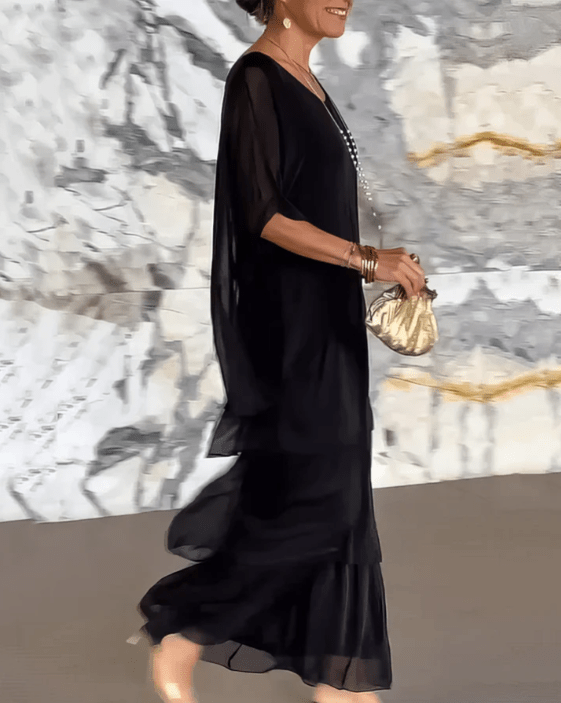 Lara | Elegante vestido largo y vaporoso - Elena Duval