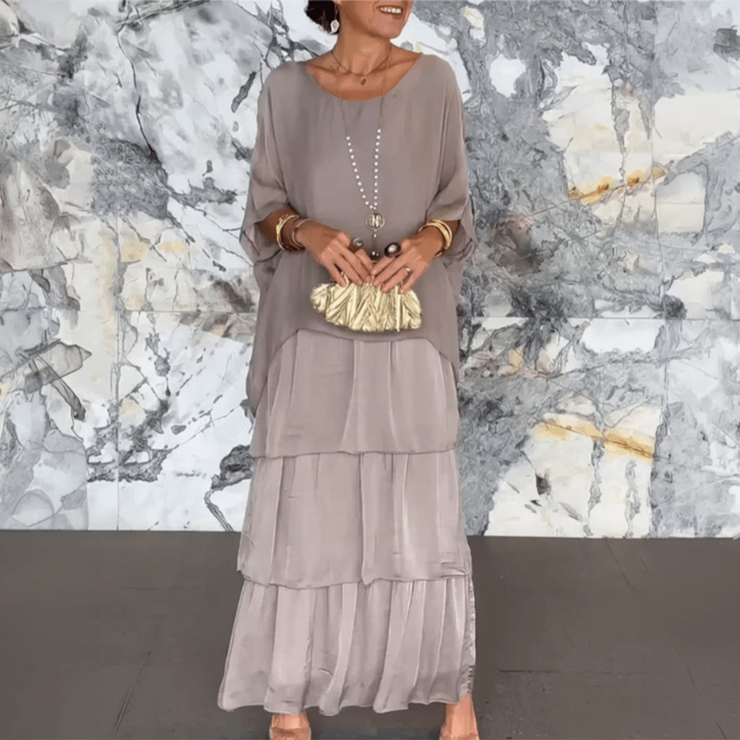 Lara | Elegante vestido largo y vaporoso - Elena Duval