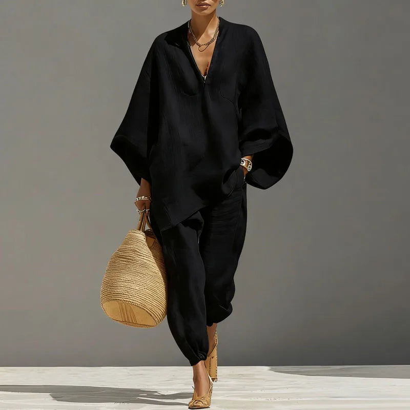 Lavinia | Women's Batwing Wide Leg Matching Set