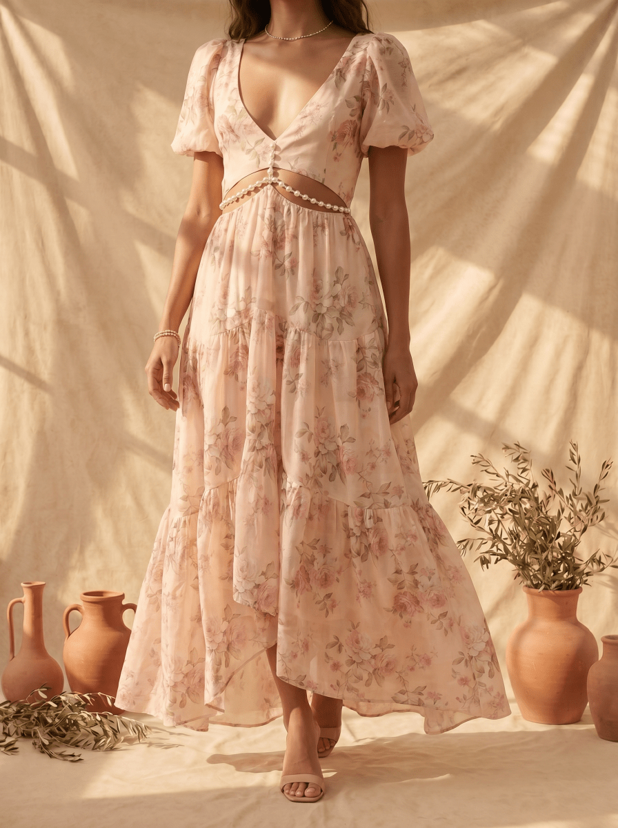 Layla | Vestido Elegante Fluyente - Elena Duval