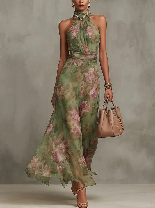 Lily | Vestido Maxi Floral Elegante - Elena Duval