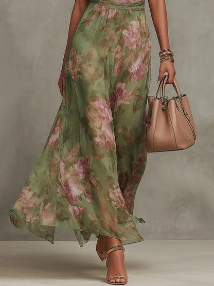 Lily | Vestido Maxi Floral Elegante - Elena Duval