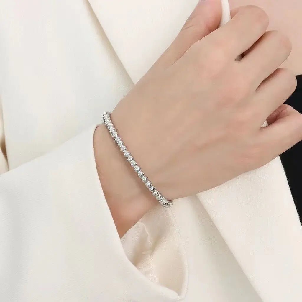 Lucía | Pulsera de Oro Blanco - Elena Duval