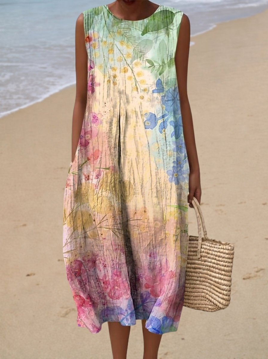Lucienne | Vestido Midi Bohemio - Elena Duval