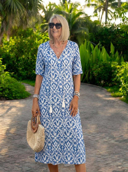 Luna | Vestido midi de estilo boho desenfadado - Elena Duval