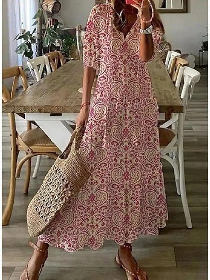 Luna | Vestido midi de estilo boho desenfadado - Elena Duval