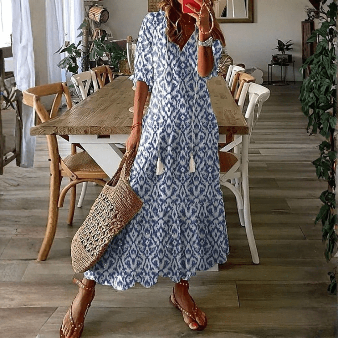 Luna | Vestido midi de estilo boho desenfadado - Elena Duval