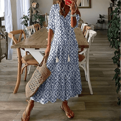 Luna | Vestido midi de estilo boho desenfadado - Elena Duval