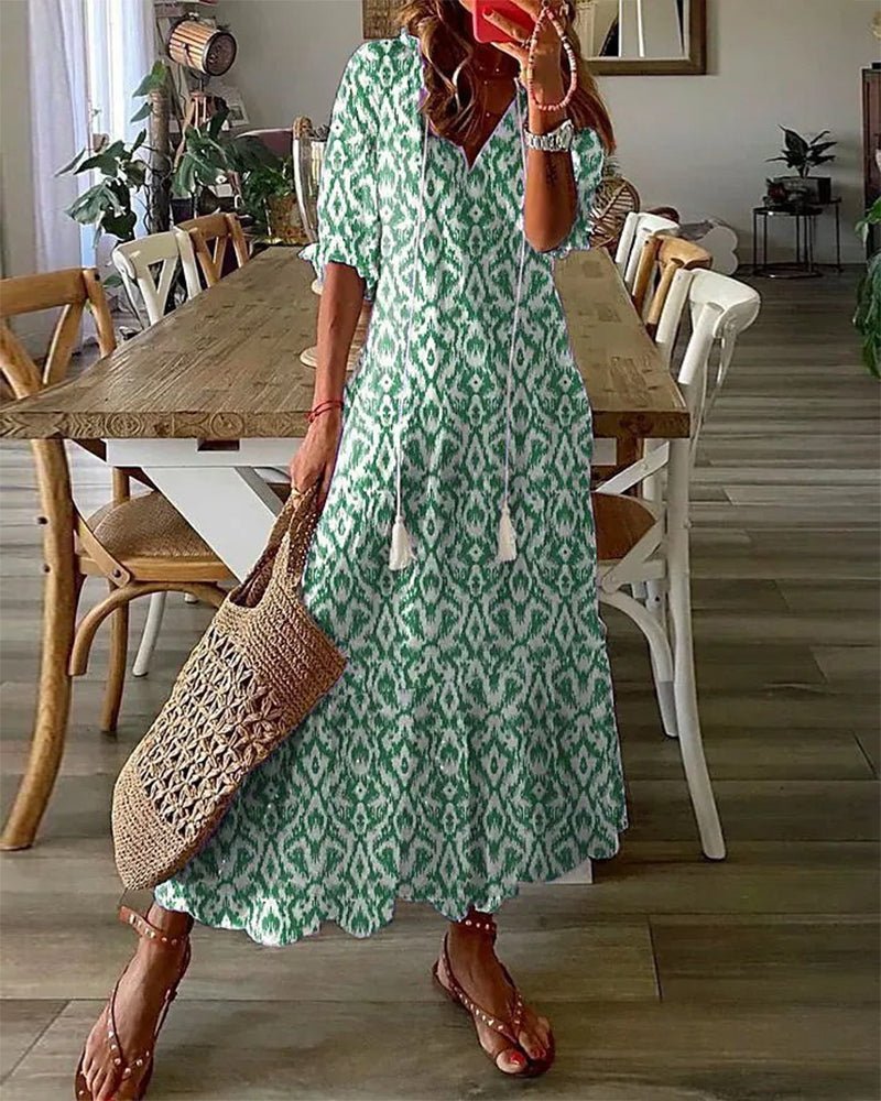 Luna | Vestido midi de estilo boho desenfadado - Elena Duval