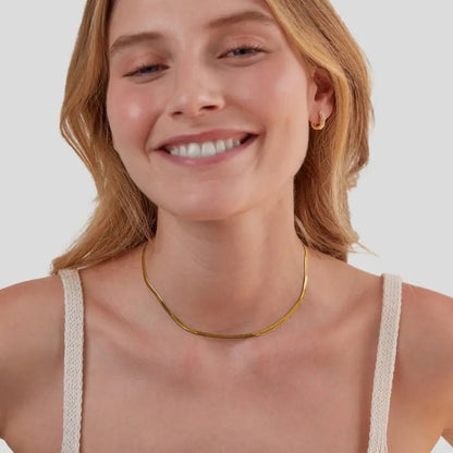 Luzia | Collar Dorado Estilo Serpiente - Elena Duval