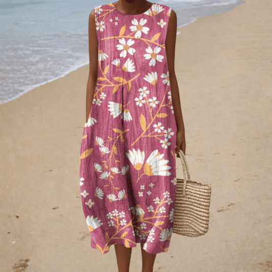 Manon | Vestido Midi Floral Romántico - Elena Duval