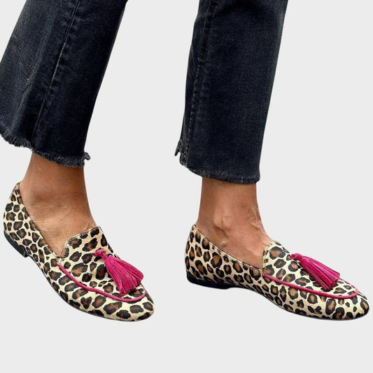 Mariana - Mocasines Estampado Leopardo - Elena Duval