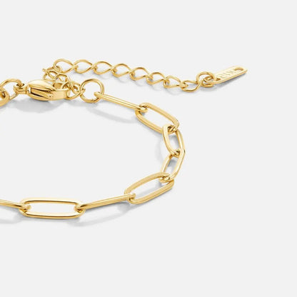 Marina | Pulsera Dorada Eslabón Clip - Elena Duval