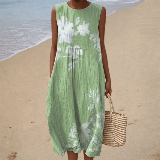 Marion | Vestido Midi Natural - Elena Duval