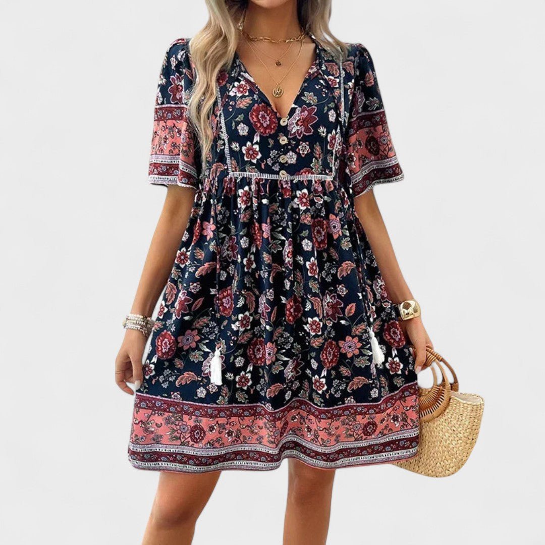 Marta - Vestido Boho Floral - Elena Duval