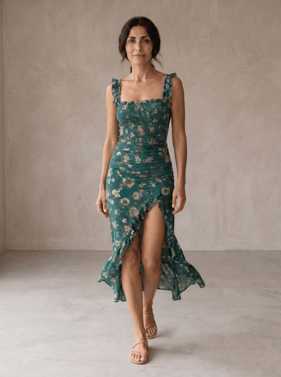Mayfair | Vestido Largo Elegante Retro - Elena Duval