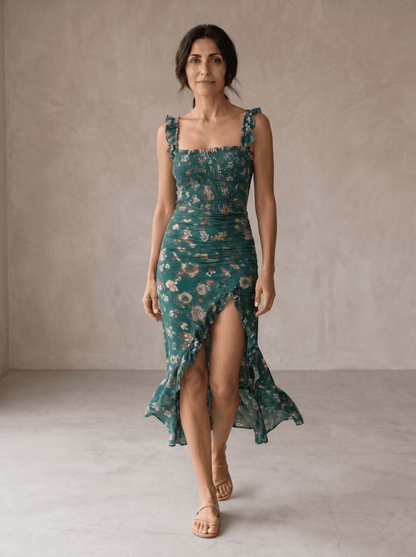 Mayfair | Vestido Largo Elegante Retro - Elena Duval