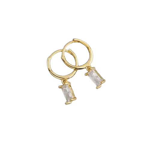 Melanie – Pendientes finos en oro con una delicada textura. - Elena Duval