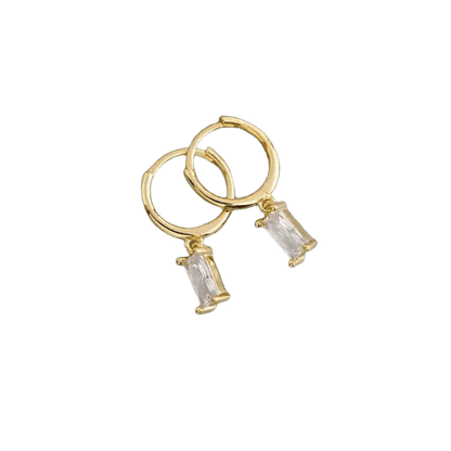 Melanie – Pendientes finos en oro con una delicada textura. - Elena Duval