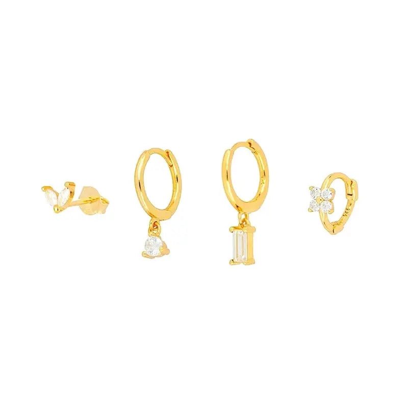 Melanie – Pendientes finos en oro con una delicada textura. - Elena Duval