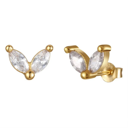Melanie – Pendientes finos en oro con una delicada textura. - Elena Duval