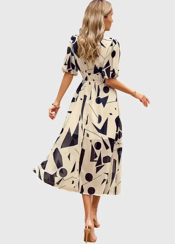Merlin™ | Vestido Midi Floral Favorecedor - Elena Duval
