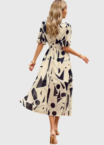 Merlin™ | Vestido Midi Floral Favorecedor - Elena Duval