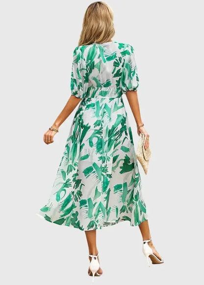 Merlin™ | Vestido Midi Floral Favorecedor - Elena Duval
