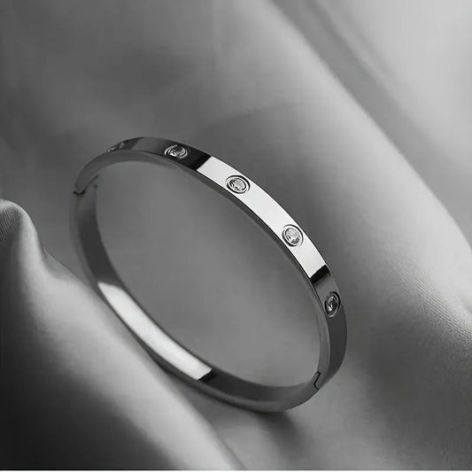 Mira | Pulsera de Oro Blanco - Elena Duval