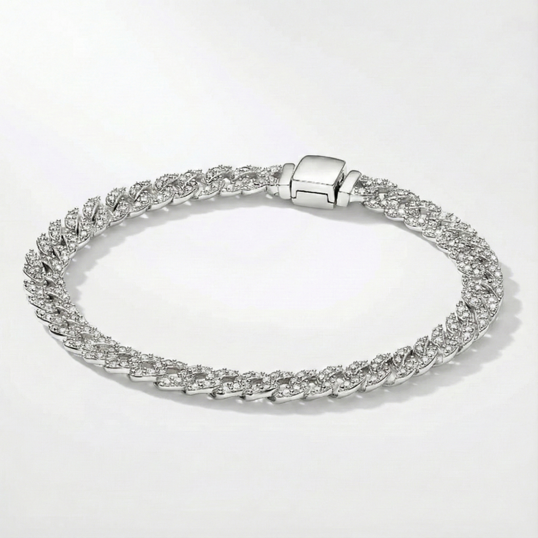 Cubano Bracelet with Moissanite