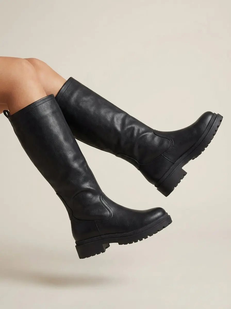 Nadia | Botas Altas Negras - Elena Duval