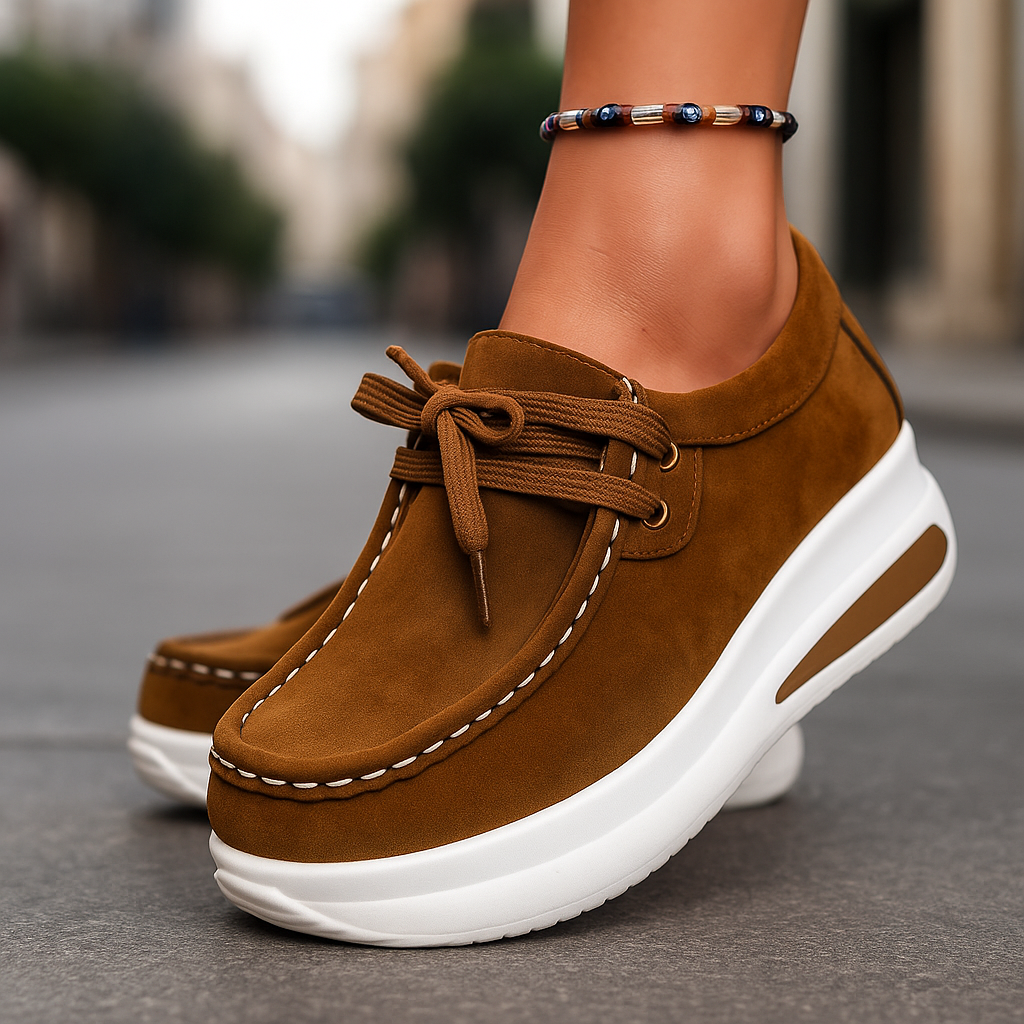Nadia | Women's Platform Lace Up Sneakers