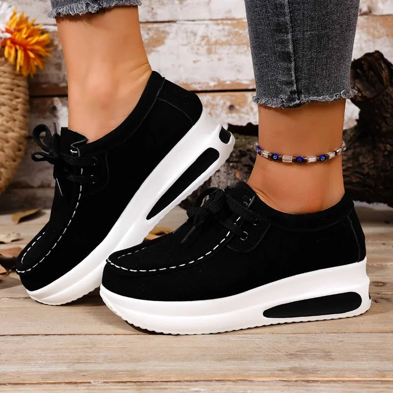 Nadia | Women's Platform Lace Up Sneakers