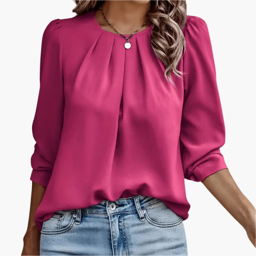 Nerea | Blusa Elegante de Manga Abullonada - Elena Duval