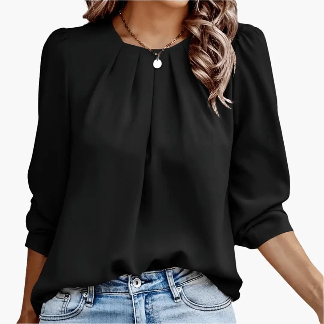 Nerea | Blusa Elegante de Manga Abullonada - Elena Duval