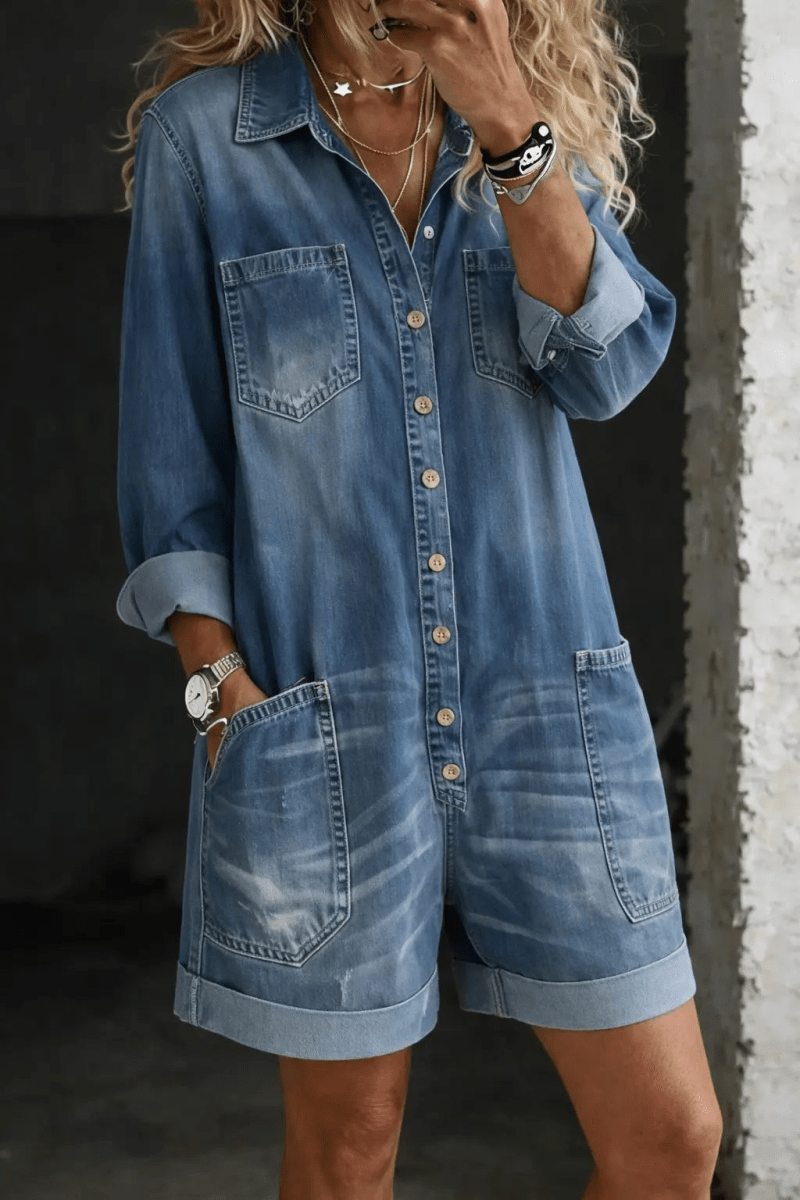 Nora | Jumpsuit Corto Casual - Elena Duval