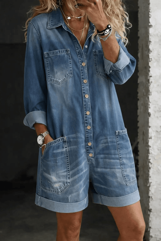 Nora | Jumpsuit Corto Casual - Elena Duval