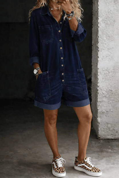 Nora | Jumpsuit Corto Casual - Elena Duval