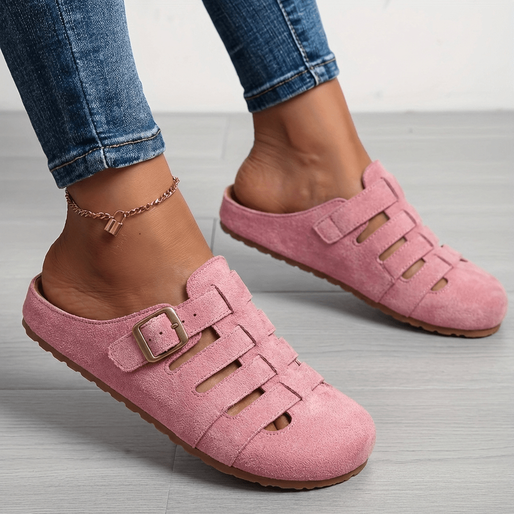 Nuria | Sandalias Mules Cómodas sin Cierre - Elena Duval