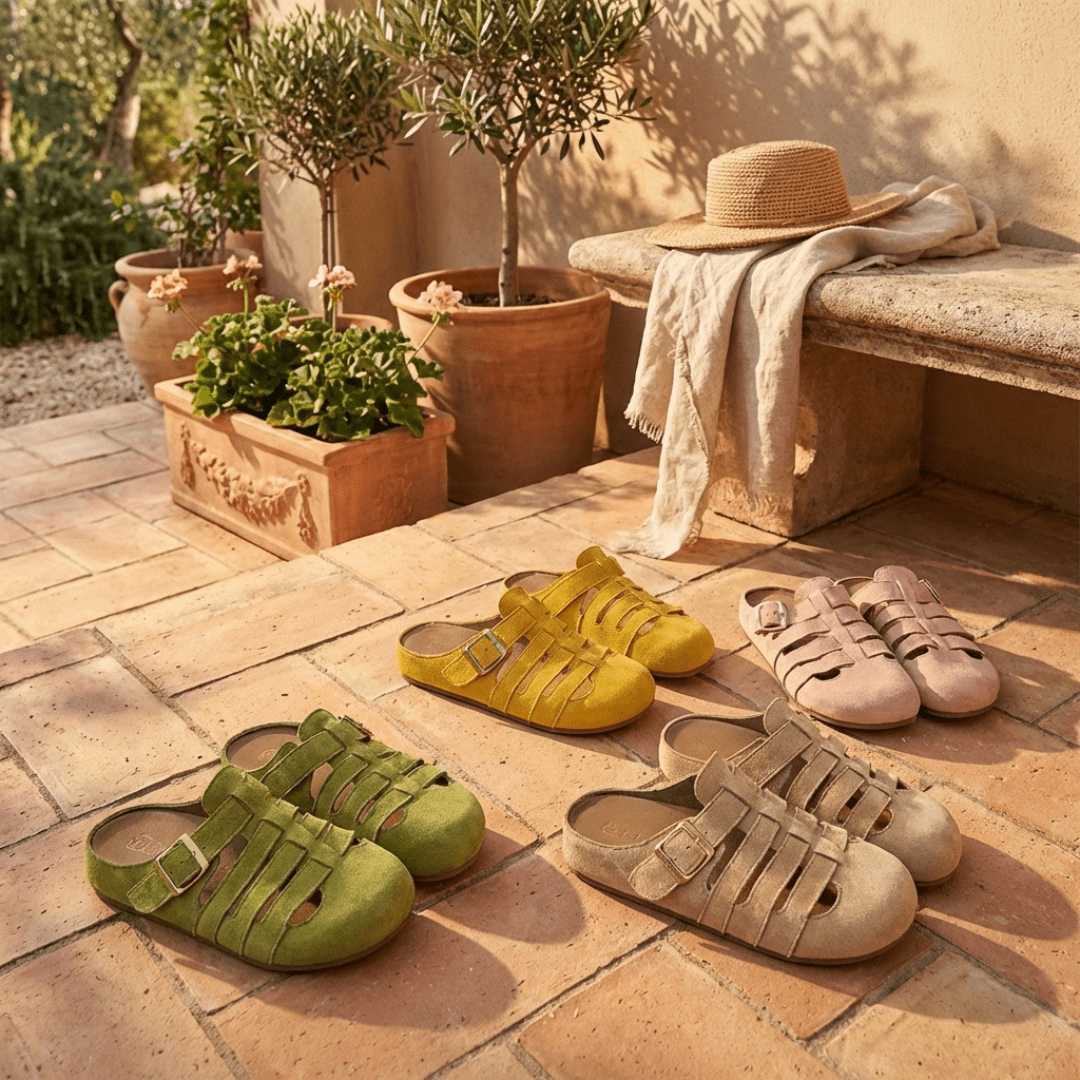Nuria | Sandalias Mules Cómodas sin Cierre - Elena Duval