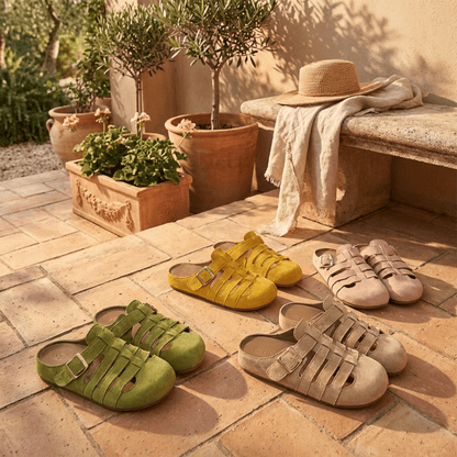 Nuria | Sandalias Mules Cómodas sin Cierre - Elena Duval