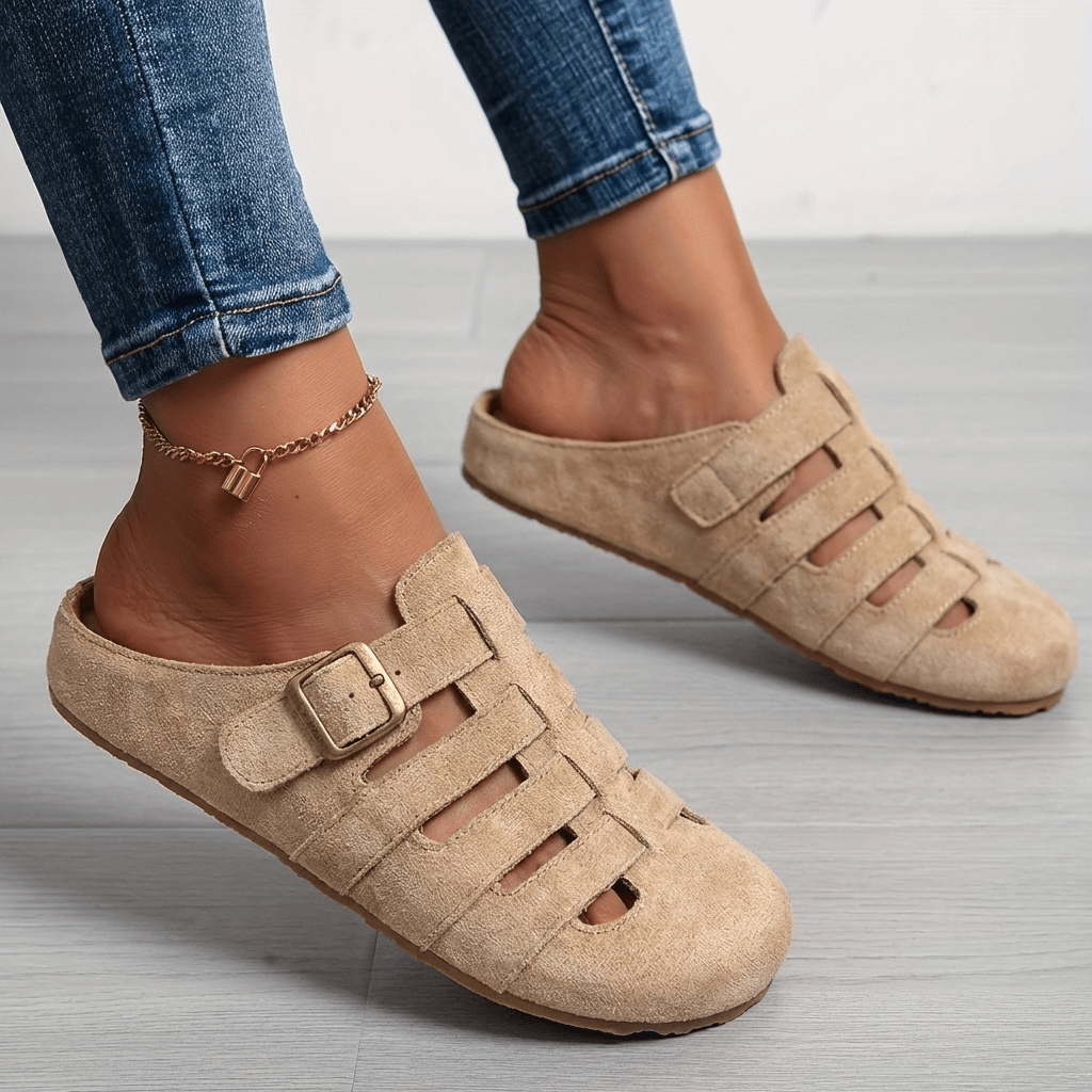 Nuria | Sandalias Mules Cómodas sin Cierre - Elena Duval