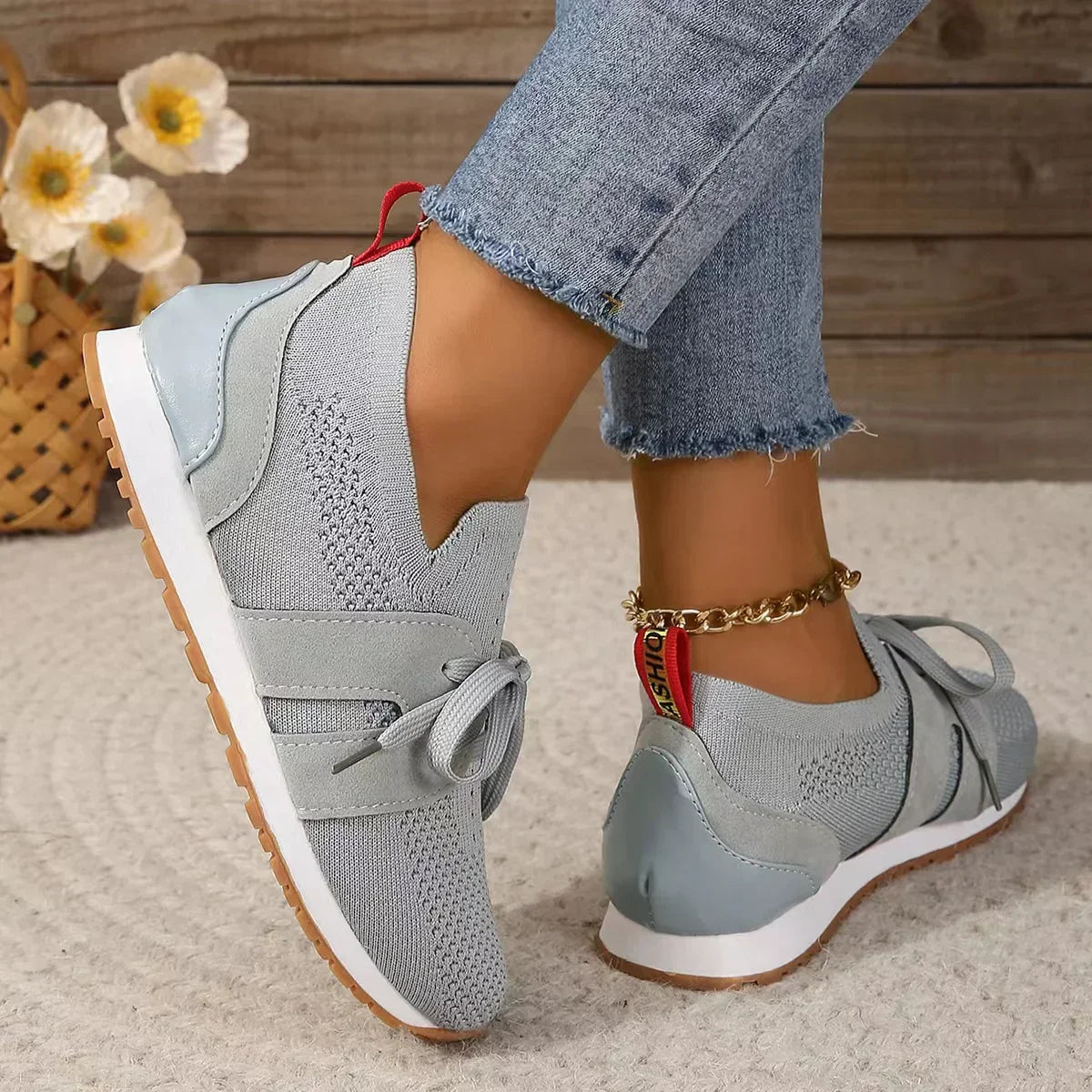 Ophelia | Women's Bow Slip-On Sneakers