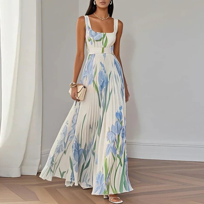 Oriah | Vestido Maxi Evasé Floral - Elena Duval