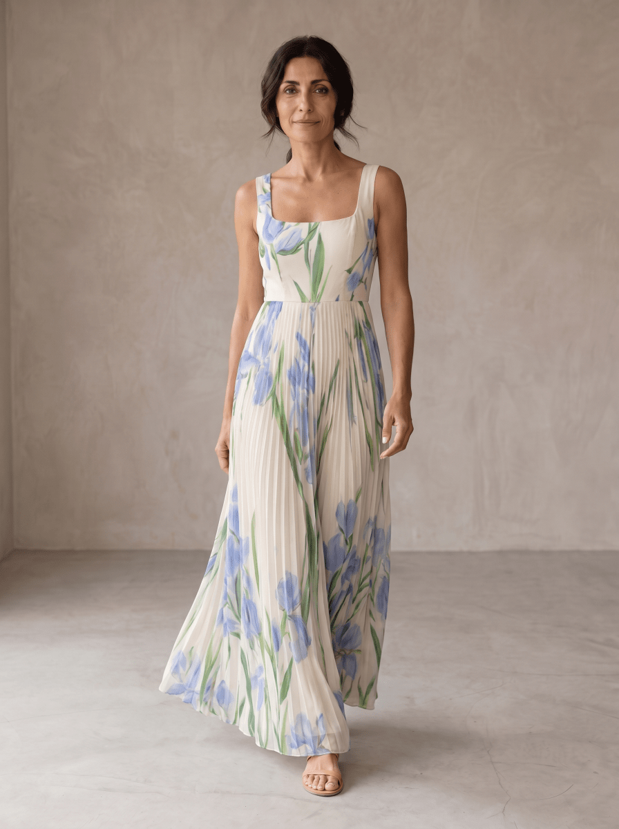 Oriah | Vestido Maxi Evasé Floral - Elena Duval