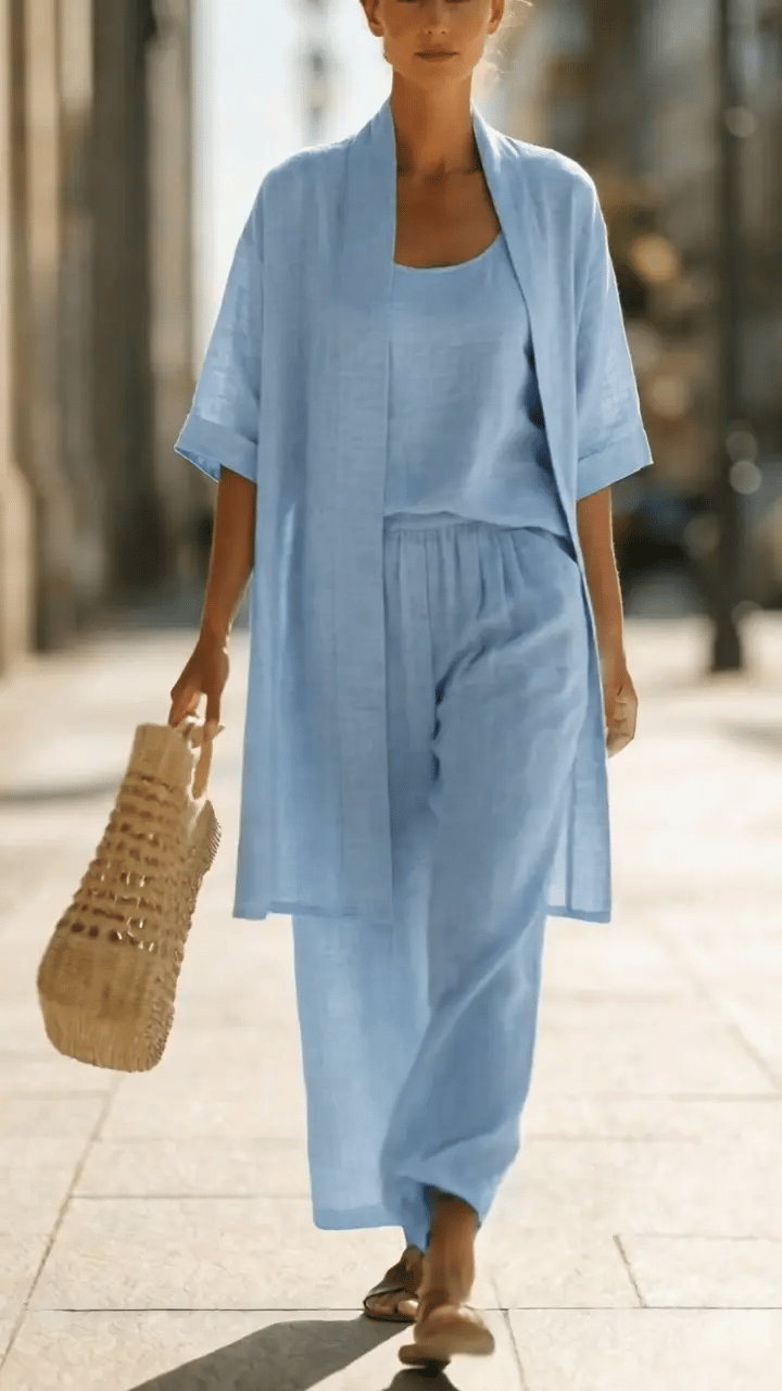 Isa | Conjunto de Tres Piezas Elegante y Sin Esfuerzo