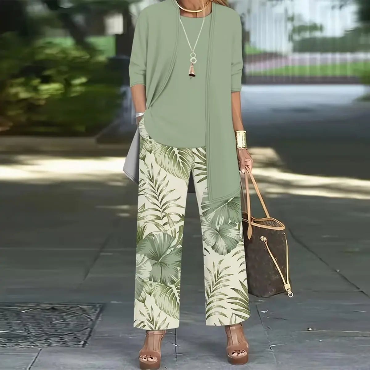 Palmira | Conjunto Tropical de Tres Piezas - Elena Duval