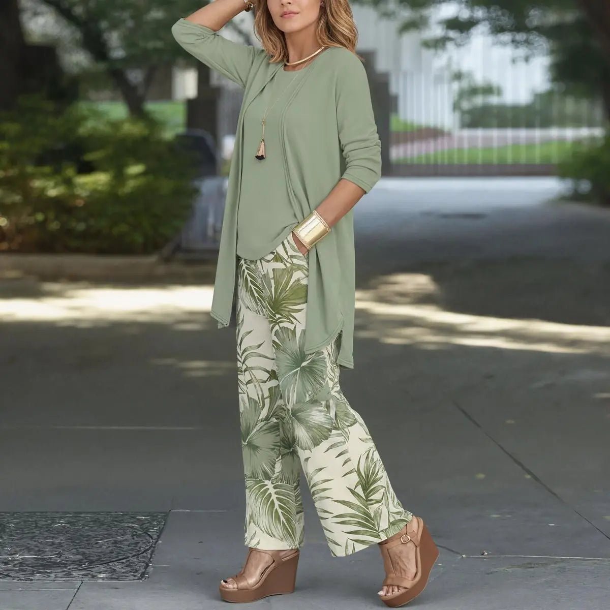 Palmira | Conjunto Tropical de Tres Piezas - Elena Duval