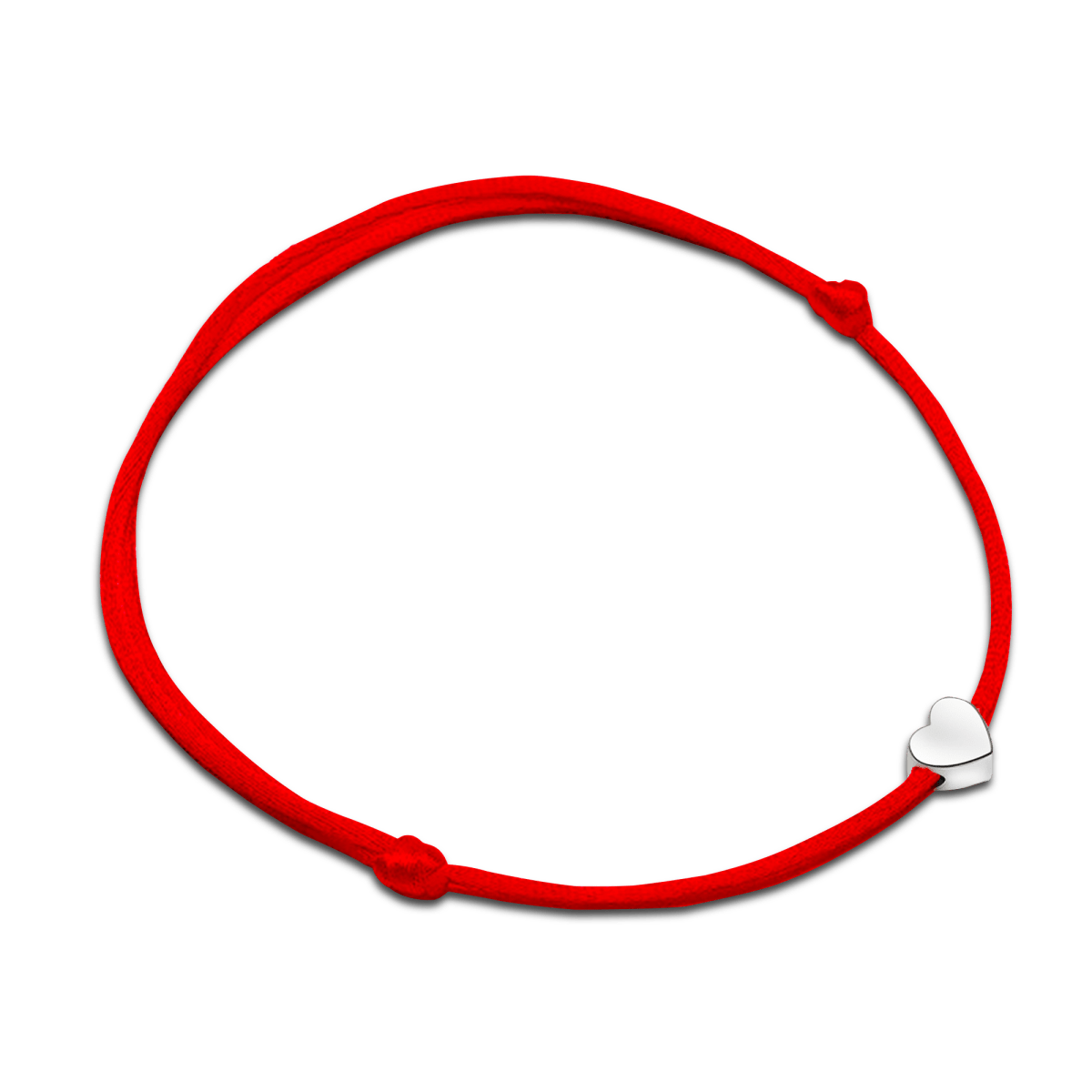 Pulsera Little Love con cuerda de color y corazón de acero inoxidable