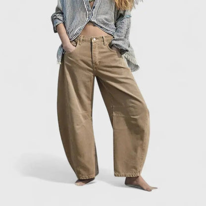 Rain | Pantalón Cómodo de Pierna Ancha - Elena Duval